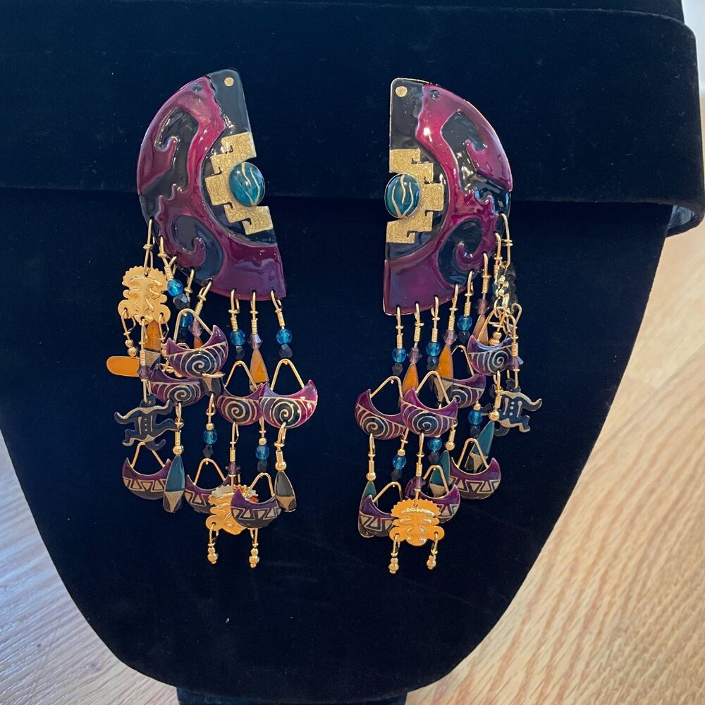 Lunch at the Ritz "Xochimilco" clip-on earrings